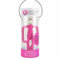 Matchstick Monkey Bijtring – Pink -grijp-bijtspeelgoed Verkoopwinkel 550x550 288