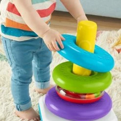 Fisher-Price Stapelringen - Grote Kleurenringpiramide -grijp-bijtspeelgoed Verkoopwinkel 550x550 300