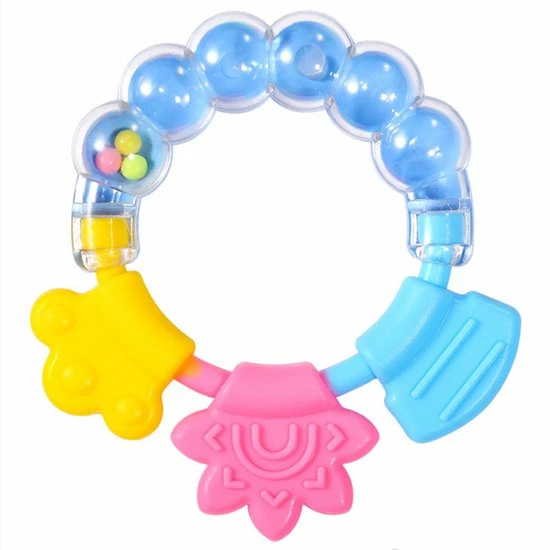 Biberoia® Rammelaar En Bijtring In 1 – Bijtspeelgoed – Baby - Speelgoed – Cadeau – Kraamcadeau – Babyshower - Blauw 6 Biberoia® Rammelaar En Bijtring In 1 – Bijtspeelgoed – Baby - Speelgoed – Cadeau – Kraamcadeau – Babyshower - Blauw - Afbeelding 4