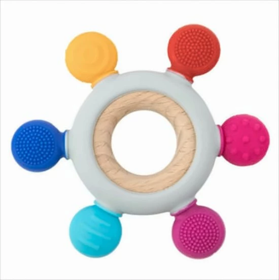 Merkloos Bijtring Baby Petit Dutchie Meerkleurig 3 Merkloos Bijtring Baby Petit Dutchie Meerkleurig