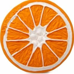 Oli & Carol Oli And Carol- Badspeeltje- Bijtspeeltje-veilig- Natuurlijk - Sinaasappel -grijp-bijtspeelgoed Verkoopwinkel 550x564