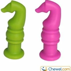 Pennendop Potlooddop Kauwdop Bijtdop | Schaakstuk | Paard | Diverse Kleuren | Blauw | Chewel ® -grijp-bijtspeelgoed Verkoopwinkel 550x567 1