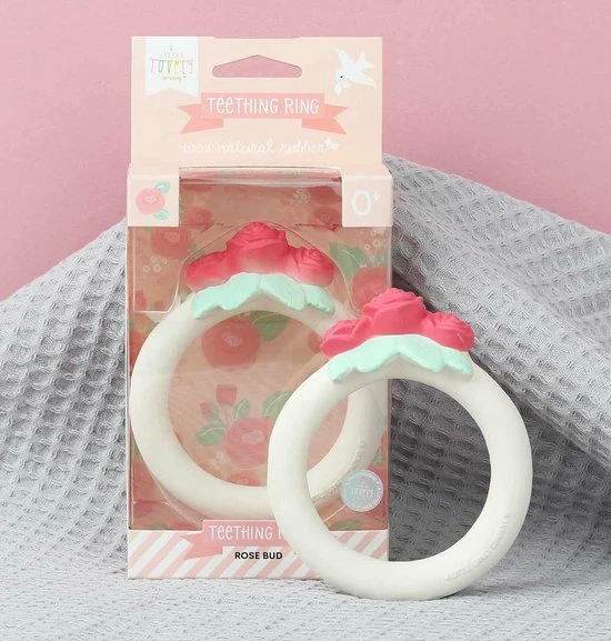 Bijtring: Rozenknopjes | A Little Lovely Company 4 Bijtring: Rozenknopjes | A Little Lovely Company - Afbeelding 2