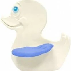 Lanco Toys Lanco Rubberen Bijtspeeltje - Eend - Blauwe Vleugels