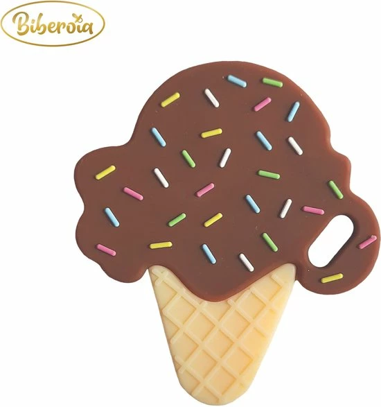 Biberoia® Bijtring Ijsje - Baby - Koelbijtring - Bijtring - Bijtspeelgoed - Babyspeelgoed - Badspeelgoed - Chocola 5 Biberoia® Bijtring Ijsje - Baby - Koelbijtring - Bijtring - Bijtspeelgoed - Babyspeelgoed - Badspeelgoed - Chocola - Afbeelding 3