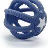 Kushies - Bijtspeelgoed - Siliconen Bal - Bijtring - Marine Blauw