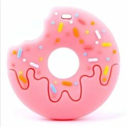 Bibbi4you Bijtsteen Rose Donut Met Hapje Bijtsteen Kauw Sieraden Bijt Ring Bijt Steen Ketting Voor Moeder En Kind Kauwsieraden ADHD