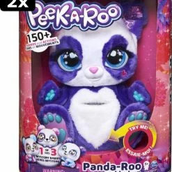 Peek-a-Boo 2x Peek-A-Roo - Interactieve Panda-Roo-knuffel Met Verrassingsbaby En Meer Dan 150 Geluiden En Acties -grijp-bijtspeelgoed Verkoopwinkel 550x619