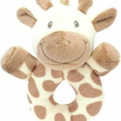 My Teddy Rammelaar Ring - Baby - Speelgoed - Rond - Giraffe - Bruin Wit