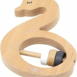 Tryco Zwaan Houten Rammelaar TR-353007 -grijp-bijtspeelgoed Verkoopwinkel 550x623 2