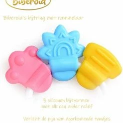 Biberoia® Knijpfles Met Lepel - Bijtring - Rammelaar - Kinderbestek - Baby - Speelgoed - Roze -grijp-bijtspeelgoed Verkoopwinkel 550x640 1