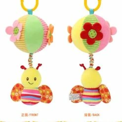 Happy Monkey Kinderwagen Rammelaar/ Speelgoed/ Speeltjes/sinterklaas/ Kerstcadeau/Cartoon Pluche Dier Rammelaar Bel Wandelwagen Baby Winkelwagen/ Speelgoed Voor Baby / Muzikal Speelgoed/ Vogel