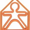Dena Dëna Bijtring - 1 Kind + 1 Huis - Neon Oranje -grijp-bijtspeelgoed Verkoopwinkel 550x650 1