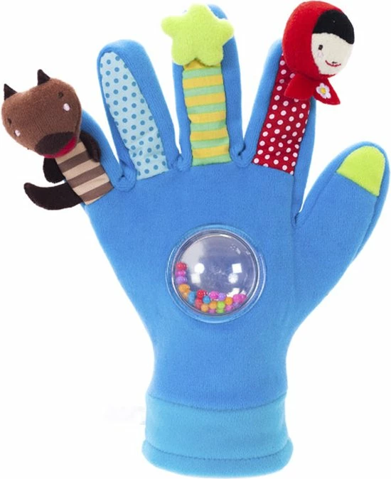 Eurekakids Speelhandschoen Blauw - Handschoen Om Met Baby Te Spelen - Met Rammelaar 3 Eurekakids Speelhandschoen Blauw - Handschoen Om Met Baby Te Spelen - Met Rammelaar