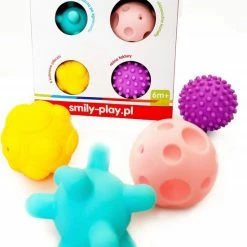 Smily Play- Sensorischetextuur Vormen - Set Van 4, 6+ Manden 6+ Manden