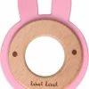 Label Label Konijn Roze Hout & Silicone Bijtring LLST-15041
