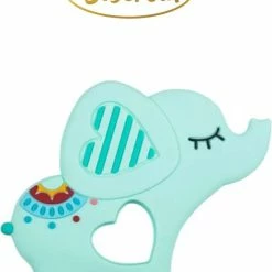 Biberoia® Bijtring - Olifantje - Koelbijtring - Bijtring - Bijtspeelgoed - Babyspeelgoed - Badspeelgoed - Mint -grijp-bijtspeelgoed Verkoopwinkel 550x708 1