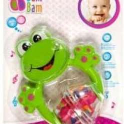 Rammelaar Bam Bam - Baby - Bijtring - Kikker - Babyspeelgoed - Bijtspeelgoed