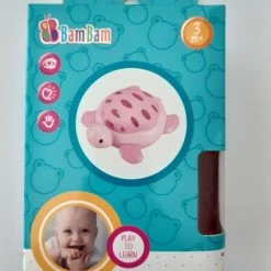 BamBam Bam Bam - Rammelaar - Schildpad - Roze - Babyspeelgoed - Bijtspeelgoed