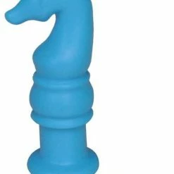 Pennendop Potlooddop Kauwdop Bijtdop | Schaakstuk | Paard | Diverse Kleuren | Blauw | Chewel ®