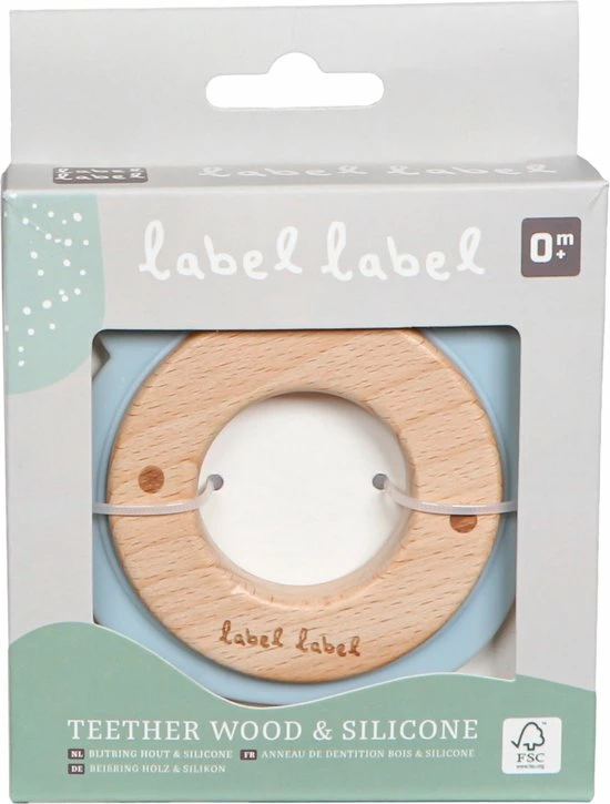 Label Label Beer Blauw Hout & Silicone Bijtring LLST-15058 6 Label Label Beer Blauw Hout & Silicone Bijtring LLST-15058 - Afbeelding 4