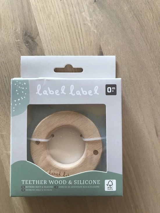 Label Label Beer Blauw Hout & Silicone Bijtring LLST-15058 4 Label Label Beer Blauw Hout & Silicone Bijtring LLST-15058 - Afbeelding 2