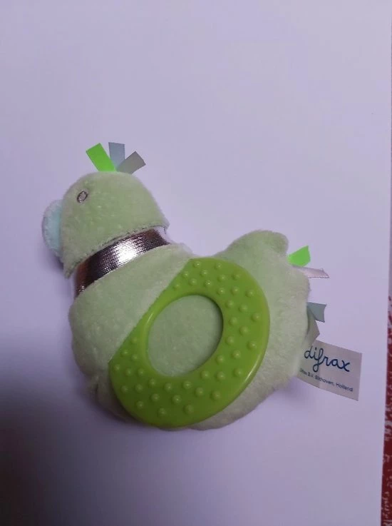 Difrax - Activiteiten Rammelaar - Vogel - Groen 3 Difrax - Activiteiten Rammelaar - Vogel - Groen