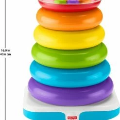 Fisher-Price Stapelringen - Grote Kleurenringpiramide -grijp-bijtspeelgoed Verkoopwinkel 550x743 1