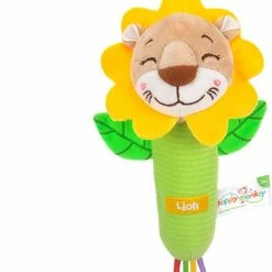 Happy Monkey Pluche Knuffels/ Baby Speelgoed 0 Jaar/schoencadeautjes Sinterklaas/ Babyborn/ Black Friday/ Baby Lemon Hand-zwengelen/Baby Speelgoed /kerstcadeau/ Sinterklaas/ Baby Cadeau/ Baby Shower/ Leon