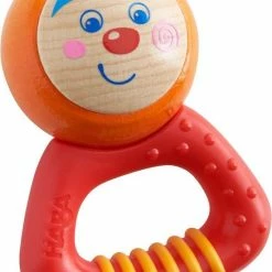 Haba Rammelaar Kabouter Mio Rood/oranje 9 Cm