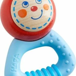 Haba Rammelaar Kabouter Leo Blauw/rood 9 Cm