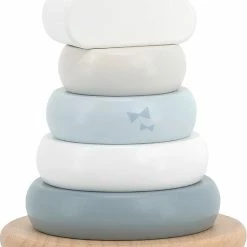 Label Label Lichtblauw Houten Tuimelring Piramide LLWT-25231 -grijp-bijtspeelgoed Verkoopwinkel 550x813