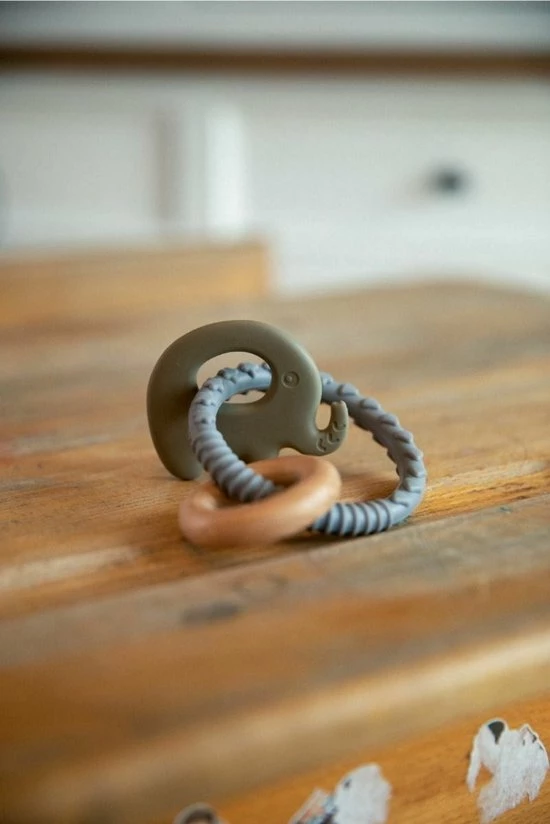 Bo Jungle B-Rattle Rings Blauw Olifant Bijtring B931050 5 Bo Jungle B-Rattle Rings Blauw Olifant Bijtring B931050 - Afbeelding 3