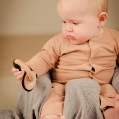 Label Label Konijn Roze Hout & Silicone Dubbele Bijtring LLST-15089 -grijp-bijtspeelgoed Verkoopwinkel 550x825 25