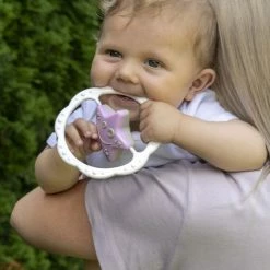 TULLO Sensorische Rammelaar Ster Roze - Grijs -grijp-bijtspeelgoed Verkoopwinkel 550x825 50